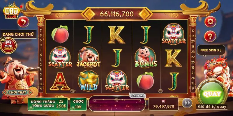 Giao diện game Slots Nổ Hũ Thần Rừng