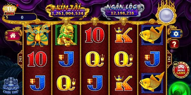 Giao diện trò chơi slot Kho Báu Ngũ Long
