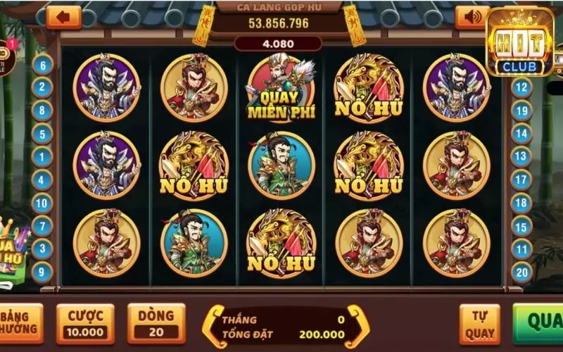 Thao tác dễ dàng trên giao diện game tam quốc